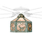Meyda 13"W Lone Elk Fan Light Shade '22342