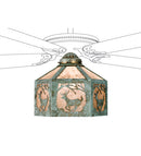Meyda 13"W Lone Elk Fan Light Shade '22342