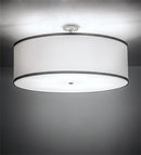 Meyda 36" Wide Cilindro Textrene Semi-Flushmount '223579