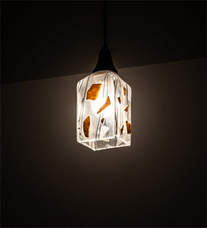 Meyda 5" Square Metro Fusion Licorice Mini Pendant '226314
