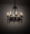Meyda 28" Wide Toscano 8 Light Chandelier 228282