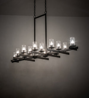 Meyda 72" Long Dante 16 Light Oblong Chandelier 228332