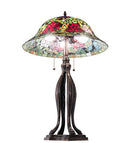 Meyda 30" High Tiffany Rosebush Table Lamp - 228817