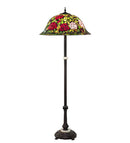 Meyda 62" High Tiffany Rosebush Floor Lamp - 229110