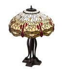 Meyda 30" High Tiffany Hanginghead Dragonfly Table Lamp - 229133