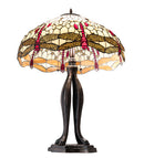 Meyda 30" High Tiffany Hanginghead Dragonfly Table Lamp - 229133