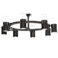 Meyda 62" Wide Farmington 8 Light Chandelier- 229851