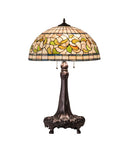 Meyda 31" High Tiffany Turning Leaf Table Lamp- 230449