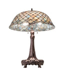 Meyda 31" High Tiffany Fishscale Table Lamp - 230462