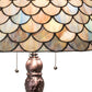 Meyda 31" High Tiffany Fishscale Table Lamp - 230462