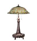 Meyda 31" High Tiffany Fishscale Table Lamp - 230465