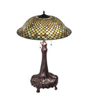 Meyda 31" High Tiffany Fishscale Table Lamp - 230465