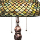 Meyda 31" High Tiffany Fishscale Table Lamp - 230465