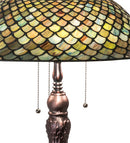 Meyda 31" High Tiffany Fishscale Table Lamp - 230465