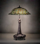 Meyda 31" High Tiffany Fishscale Table Lamp - 230465