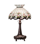 Meyda 33" High Roseborder Table Lamp- 230471