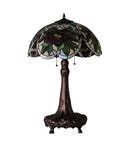 Meyda 31" High Renaissance Rose Table Lamp- 230476