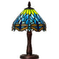 Meyda 13" High Tiffany Hanginghead Dragonfly Mini Lamp- 230981