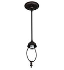 Meyda 5.5"W Mahogany Bronze 1 LT Inverted Pendant Hardware 23198