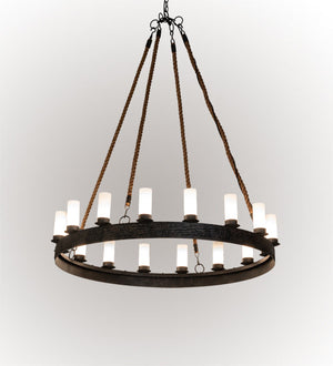 Meyda 60" Wide Costello Ring 16 Light Chandelier 232158
