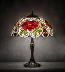 Meyda 26" High Renaissance Rose Table Lamp- 232798