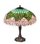 Meyda 26" High Tiffany Cabbage Rose Table Lamp- 232802