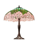 Meyda 26" High Tiffany Cabbage Rose Table Lamp- 232802
