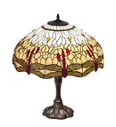Meyda  26" High Tiffany Hanginghead Dragonfly Table Lamp- 232803