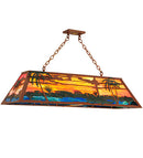 Meyda 46"L Swamp Oblong Pendant 23297