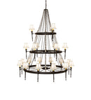 Meyda 56" Wide Amaury 21 Light Three Tier Chandelier- 233662