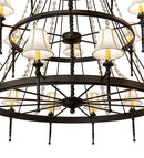 Meyda 56" Wide Amaury 21 Light Three Tier Chandelier- 233662