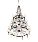 Meyda 56" Wide Amaury 21 Light Three Tier Chandelier- 233662