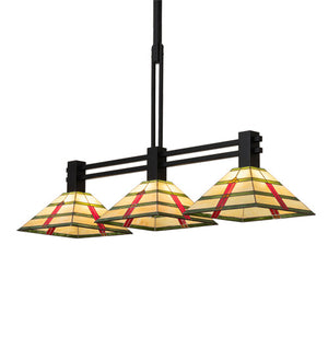 Meyda 48" Long Prairie Arrowhead 3 Light Pendant 233797