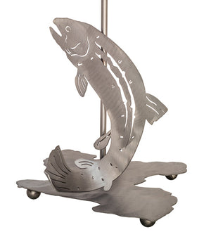 Meyda 13.5"H Leaping Trout Base 23526