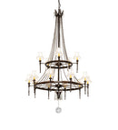 Meyda 48" Wide Amaury 15 Light Two Tier Chandelier- 236985
