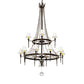 Meyda 48" Wide Amaury 15 Light Two Tier Chandelier- 236985