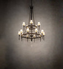 Meyda 48" Wide Amaury 15 Light Two Tier Chandelier- 236985