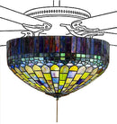 Meyda 16"W Tiffany Candice Fan Light Fixture 23820