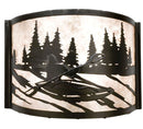 Meyda 12" Wide White Water Kayak Wall Sconce 23831