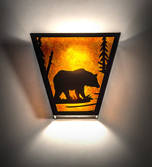 Meyda 13" Wide Bear Creek Wall Sconce 23939