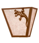 Meyda 13"W Gecko Wall Sconce 23947