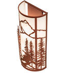 Meyda 8" Wide Alpine Wall Sconce 240975