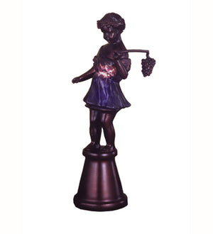 Meyda 15.5"H Silhouette Bacchus Boy Accent Lamp 24099