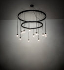 Meyda 54" Wide Bola 12 Light Two Tier Chandelier 241019