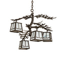 Meyda 26" Wide Pine Branch Valley View 4 Light Chandelier 241046