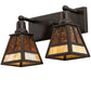 Meyda 17" Wide "T" Mission 2 Light Vanity Light 242401