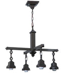 Meyda 24"W Mission Mahogany Bronze 4 LT Chandelier Hardware '24264