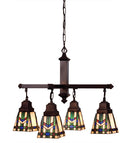 Meyda 26"W Prairie Wheat 4 LT Chandelier 24267