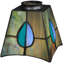 Meyda 26"W Mackintosh Leaf 4 LT Chandelier.609 24269