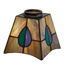 Meyda 5" Square Mackintosh Leaf Shade '24268